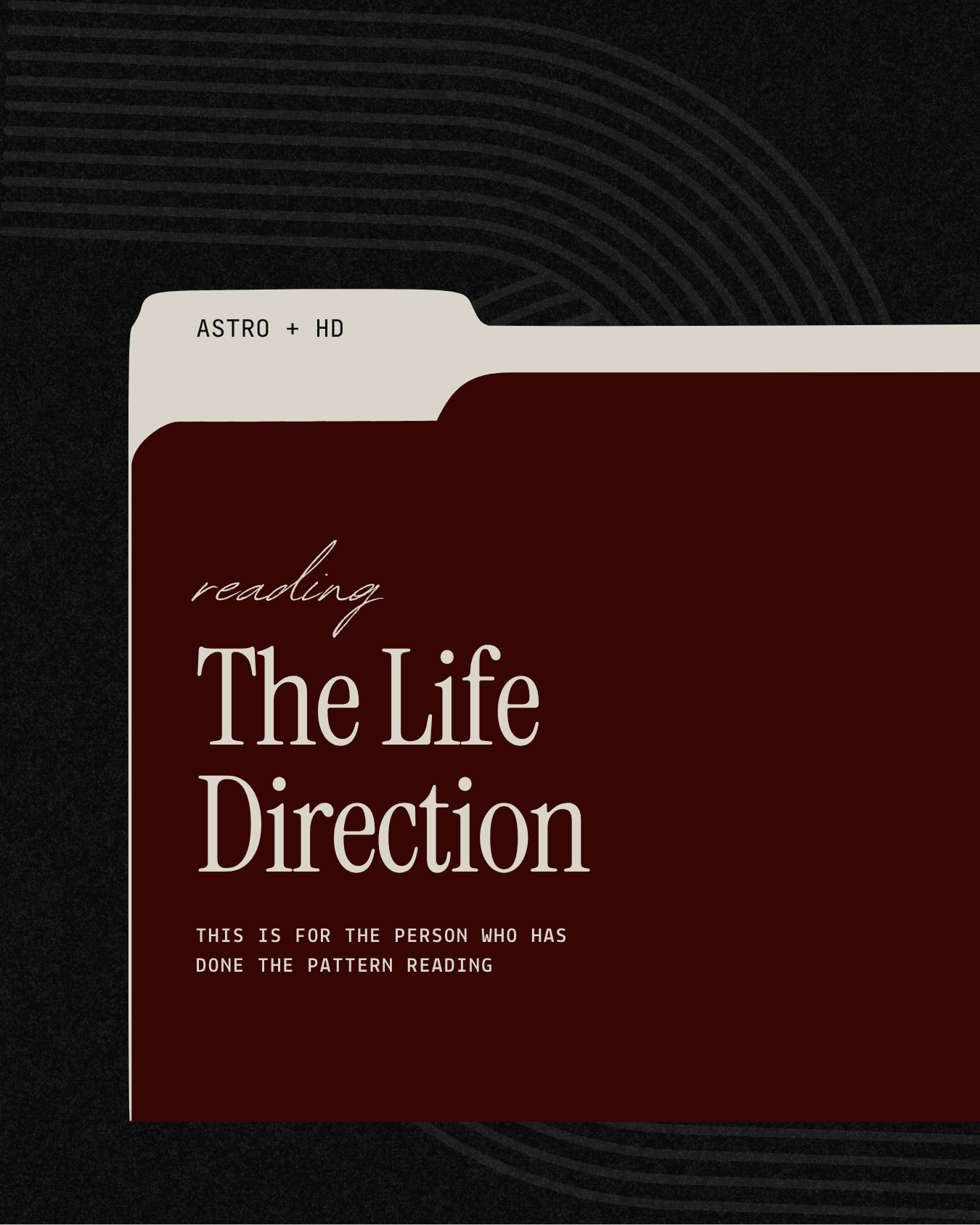 The Life Direction Reading