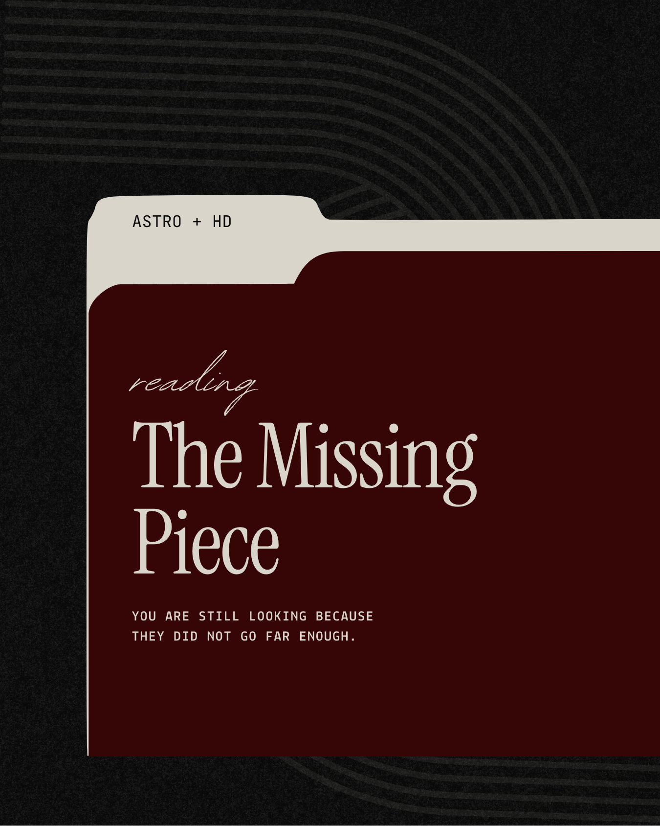 The Missing Piece Reading